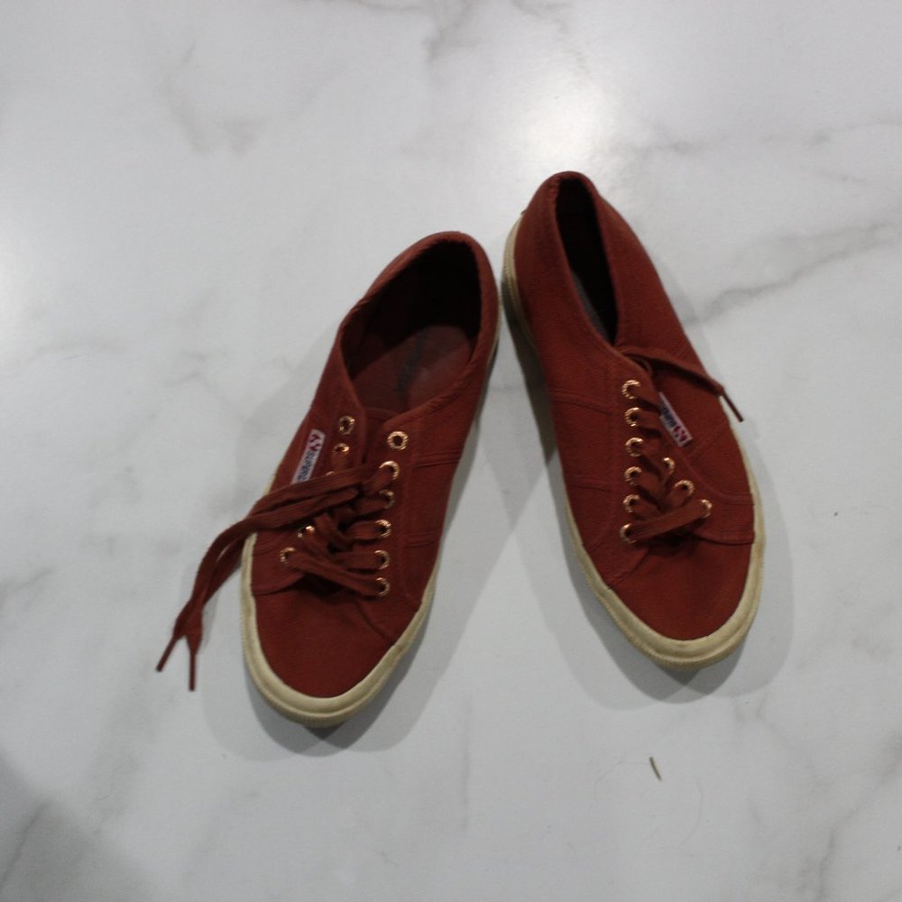 Superga Sedona Rust Orange Sneakers sz 8.5